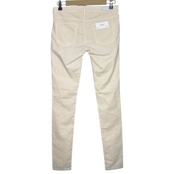 AG Adriano Goldschmied Pants Womens 27 Ivory Corduroy Legging Super Skinny NWT - Picture 2 of 15